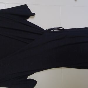 Elegant Black Wrap Dress